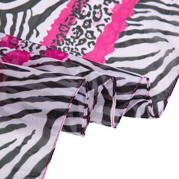 Voile de Soie Pink Leopard Véra 4