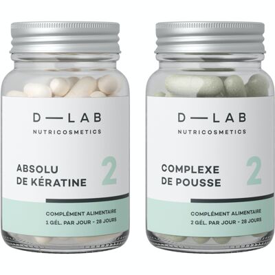 DUO NUTRITION-CAPILLAIRE - 360°-Wirkung auf der Keratinsynthese - Cheveux Alimentaires Compléments