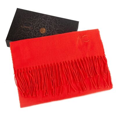 Sciarpa in cashmere rosso Dolce Caldo