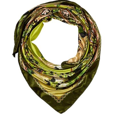 Large Apple India Zoé Silk Scarf