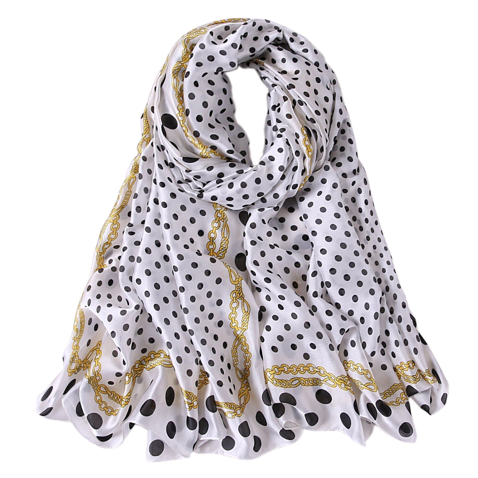 Estola de Seda Punto Blanco