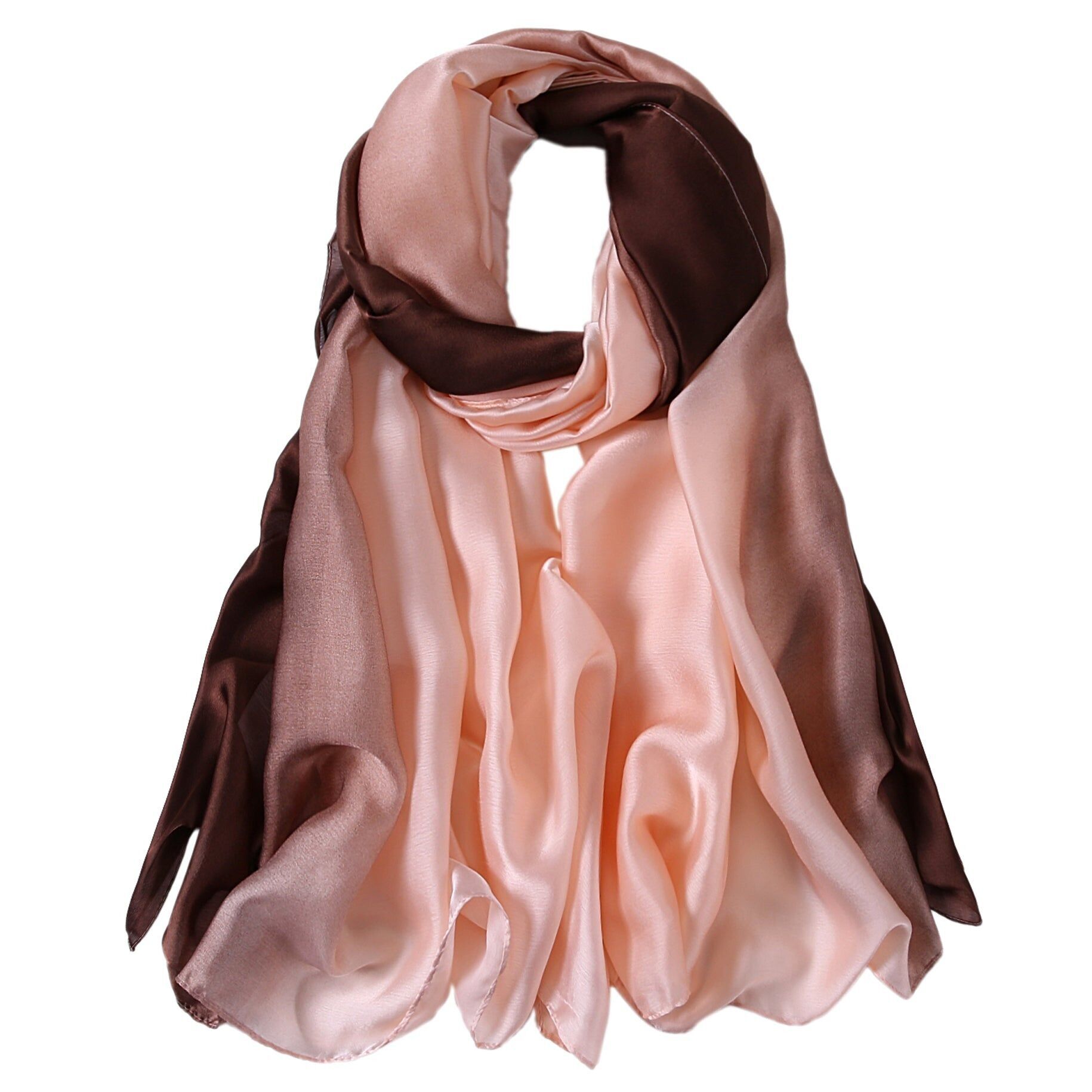 Estola de seda Barepink Coffee Duo