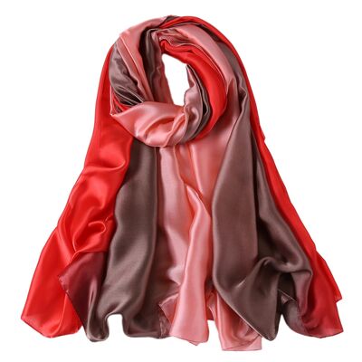 Pink Coffee Red Duo Silk Stole