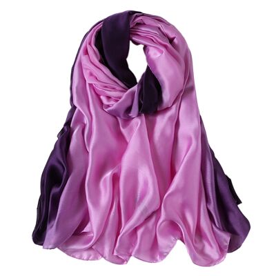 Silk Stole Light Purple Dark Purple Duo