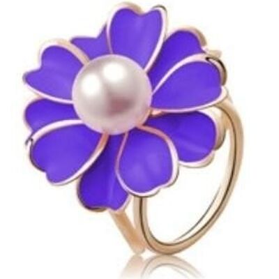 Flower Ring - Purple