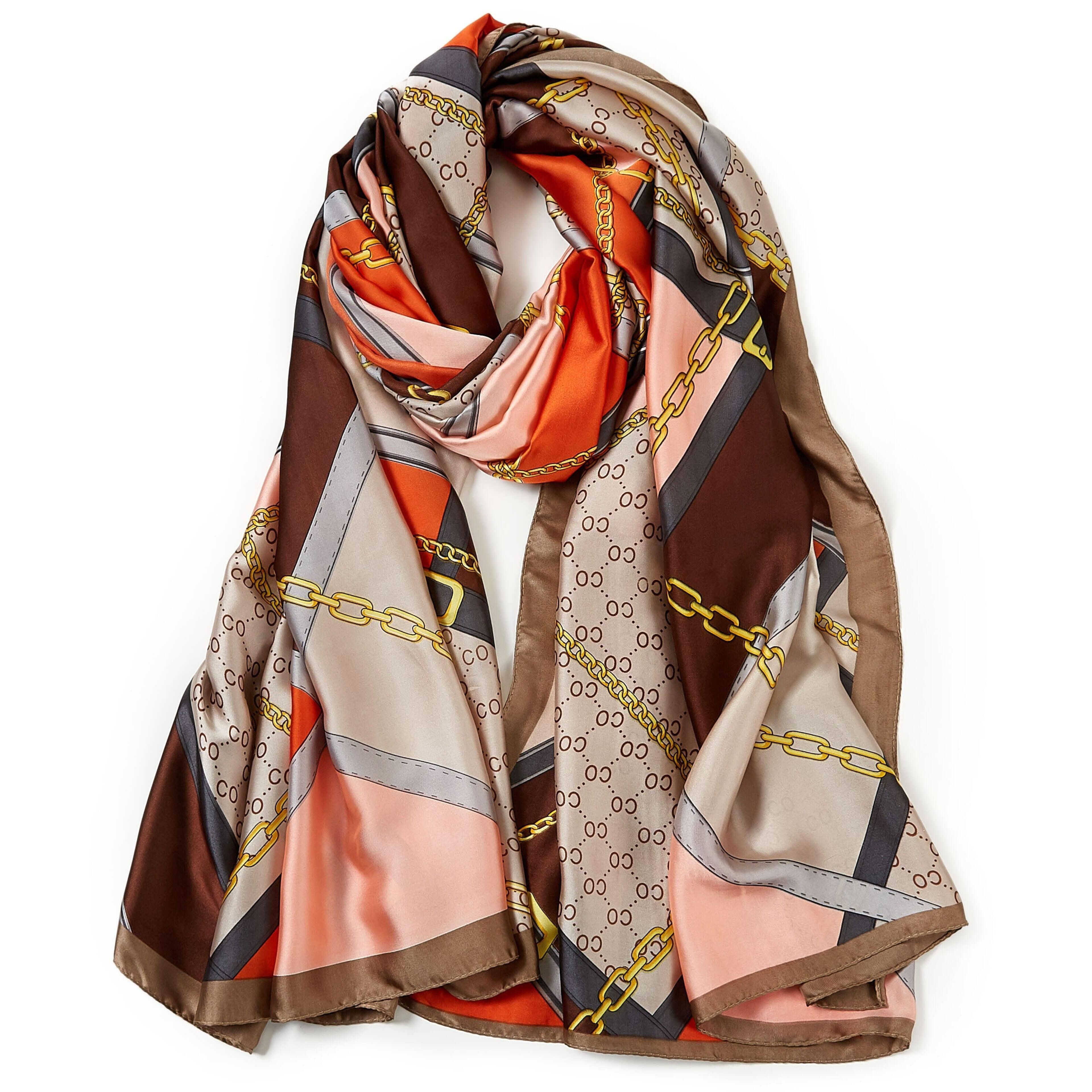 Pañuelo de seda CUBE FORM - Rosa