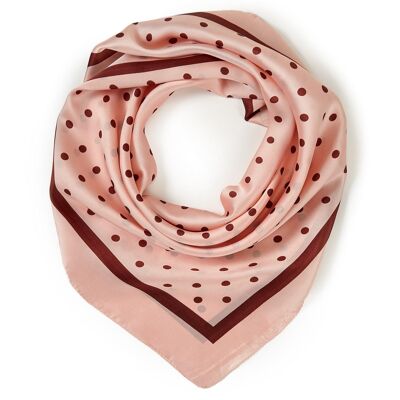 LAST POINT silk-touch scarf - Pink