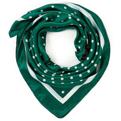 LAST POINT silk-touch scarf - Green