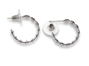 CREOLA EARRINGS SILVER 4