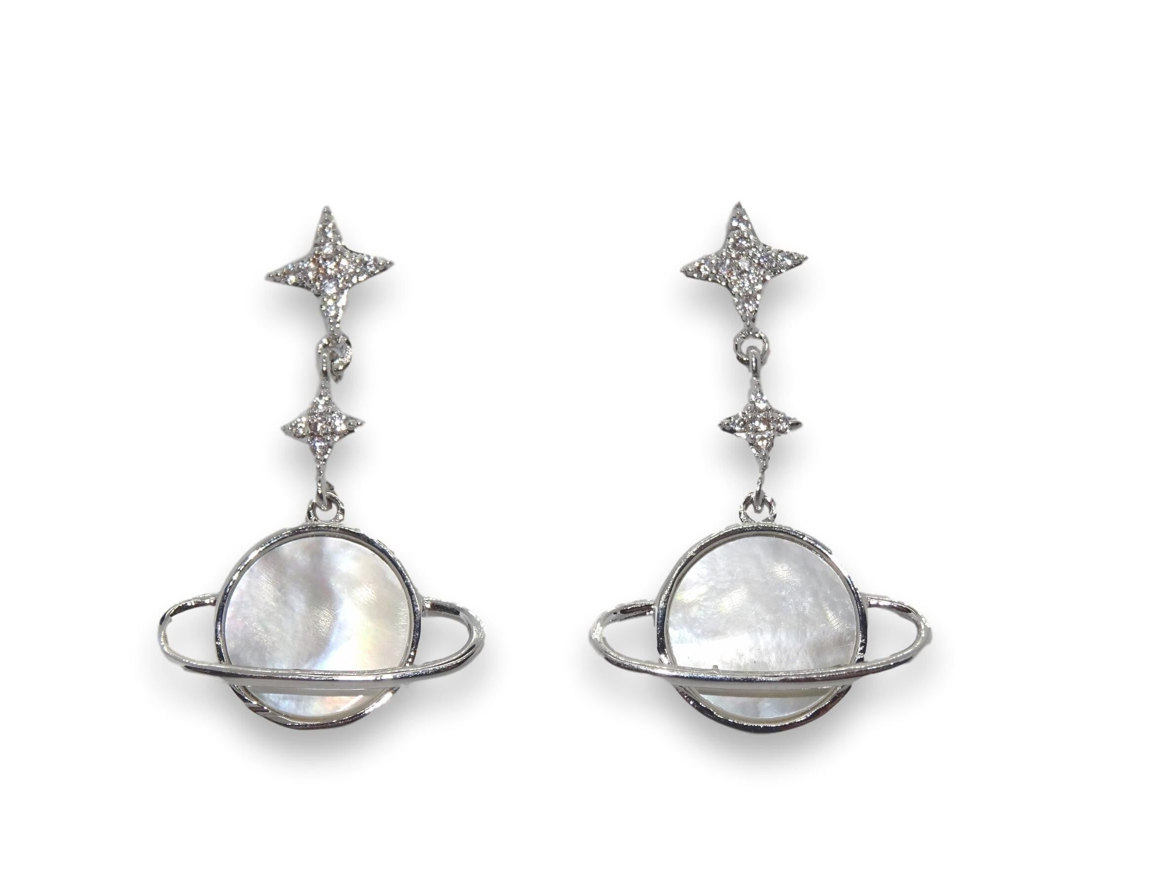 GALAXY EARRINGS SILVER