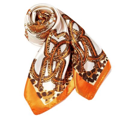 Roberto silk scarf - Beige