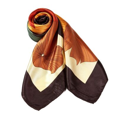 Bigflow Silk Scarf - Beige