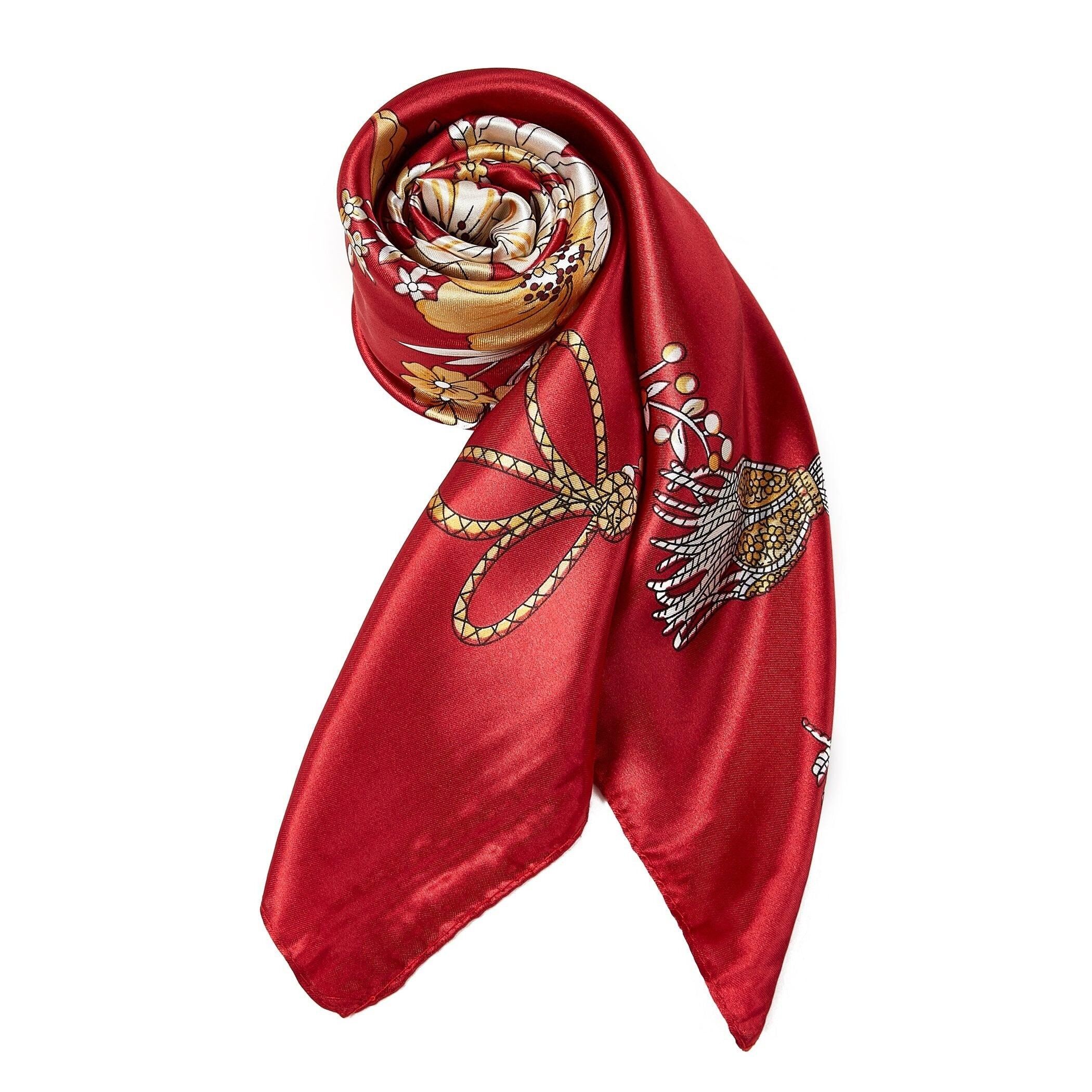 Sciarpa di seta Treeflow - rossa