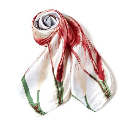 Classicflow Silk Scarf - white