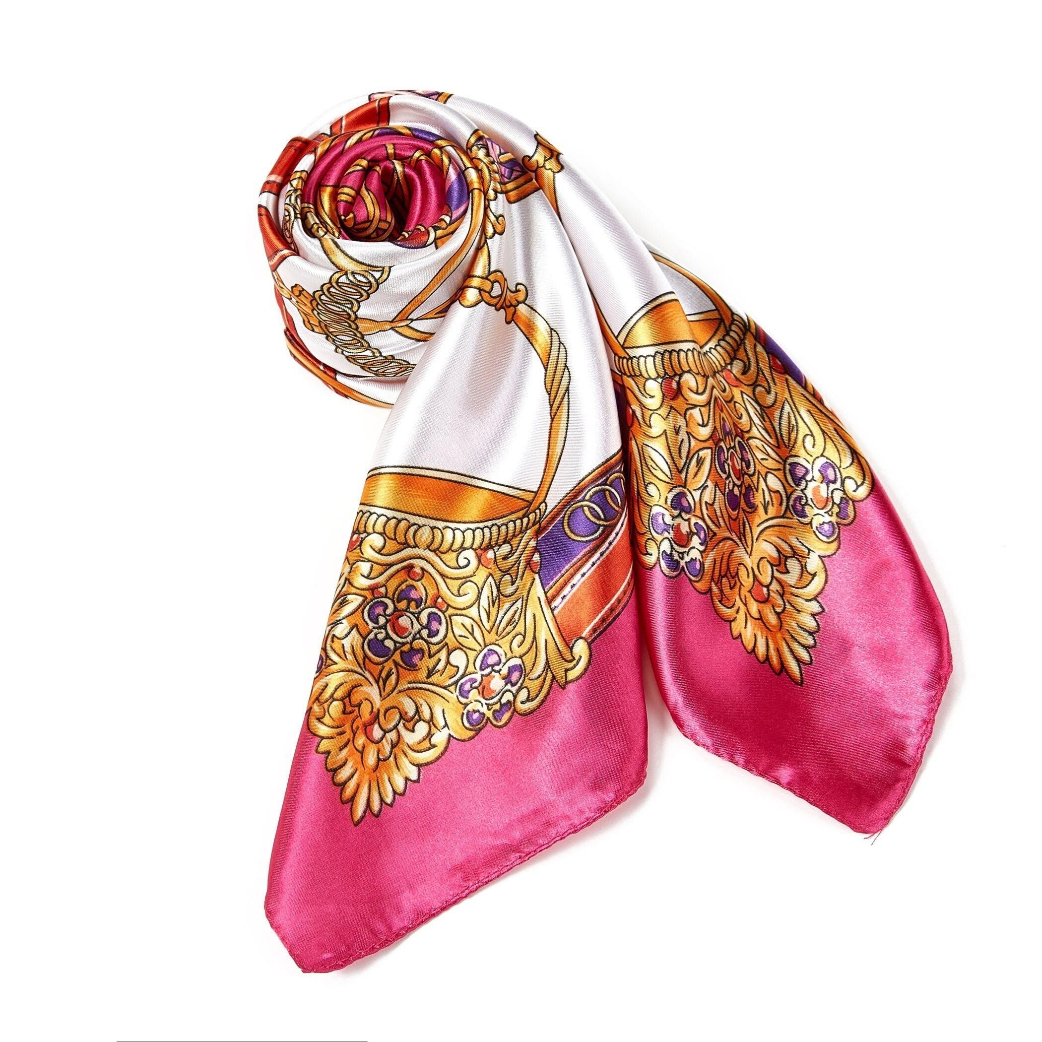 Cintura in Seta Sciarpa - Rosa intenso