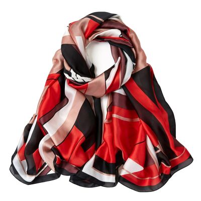 Moderncube Silk Stole - Red