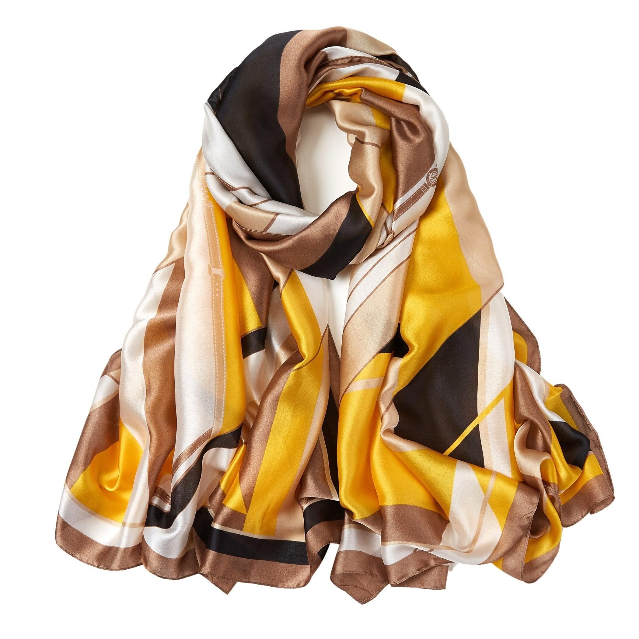 Stola Moderncube in Seta - Giallo