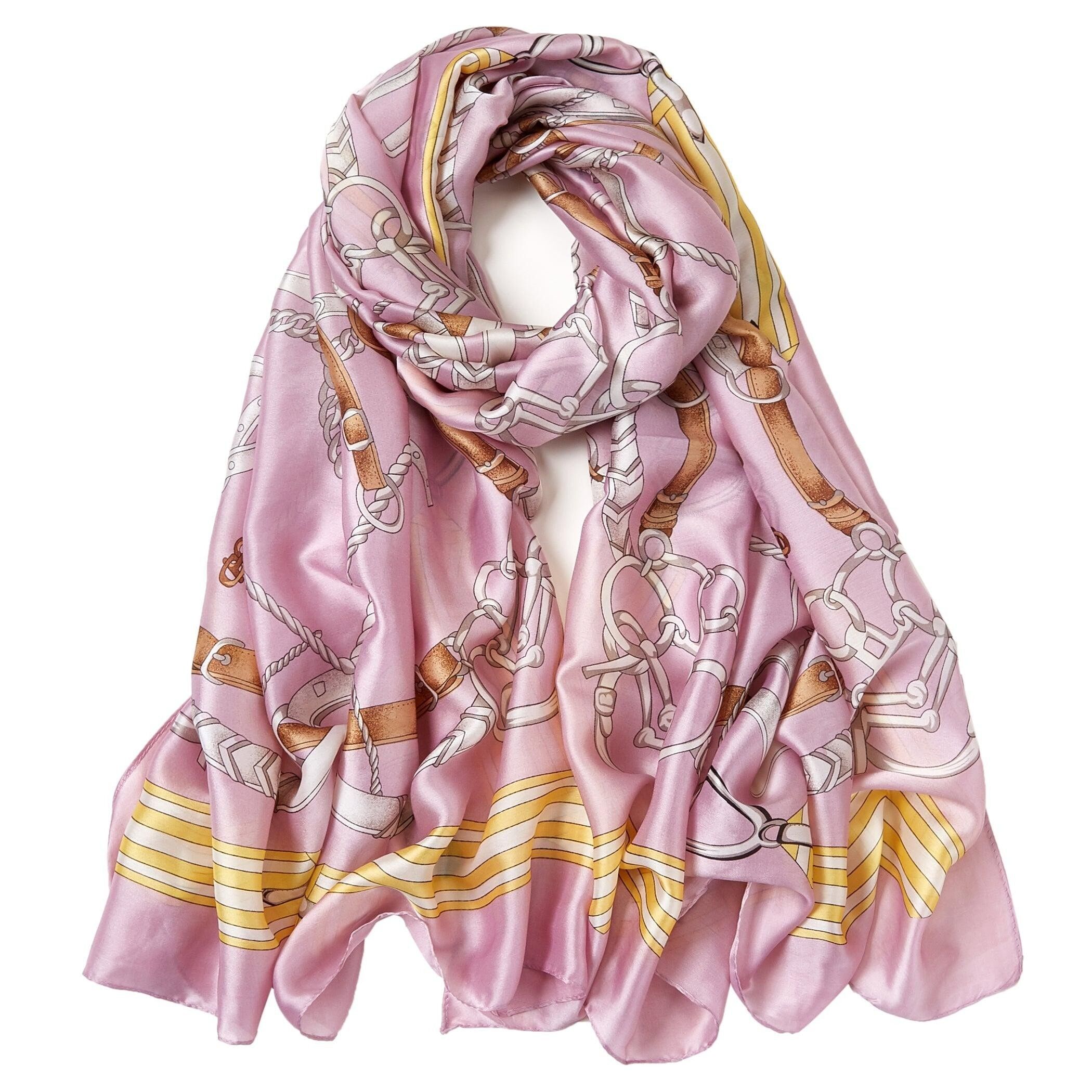 Stola in seta Artbelt - rosa