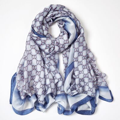 Easyring Silk Stole - blue