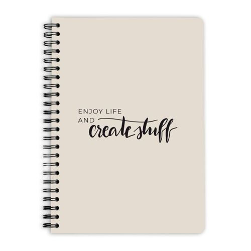 Notizbuch | Spiralblock | Bullet Journal - Create Stuff - DIN A5 - 60 Blatt