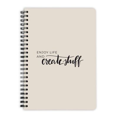 Notizbuch | Spiralblock | Bullet Journal - Create Stuff - DIN A5 - 60 Blatt