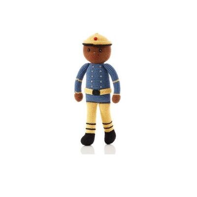 Juguete de ganchillo para bebé Muñeca grande – Bombero