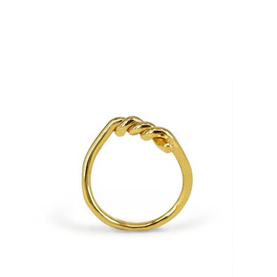 MOORINGS Ring Gold-plated Silver