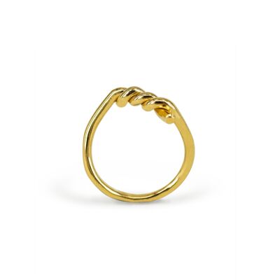 MOORINGS Ring Gold-plated Silver