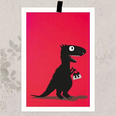 Dinosaurier - Kleines Poster DIN A5