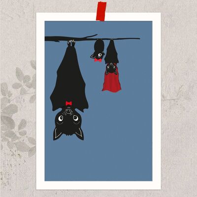 Chauve-souris - Petit poster, DIN A5