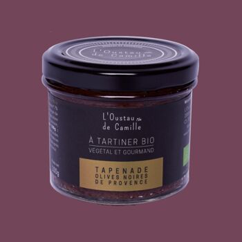 Tartinable de Légumes Bio - Tapenade Olives noires de Provence - 100g 2