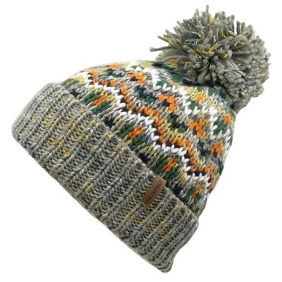 Avalanche Winter Hat Grey - Warm gefütterte Winterhüte - Fleecefutter