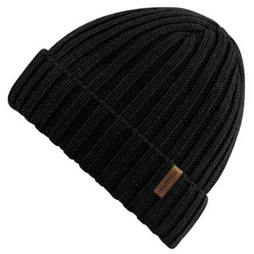 Ribbed Beanie Black