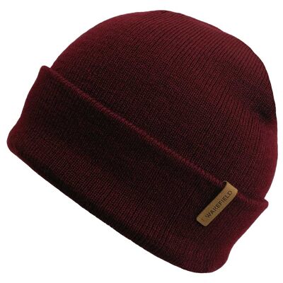 Gorro Forest rojo burdeos