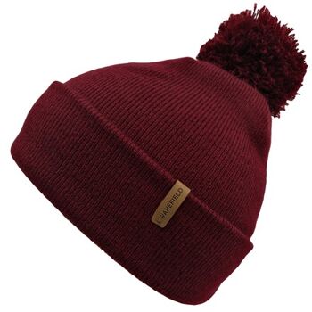 Bonnet Nordic Winter Bordeaux Rouge