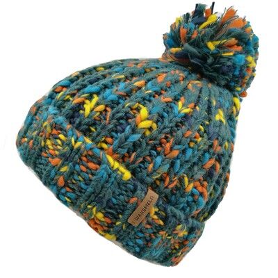 Winter Hat Blue/Green/Orange/Yellow - With Fleece Lining