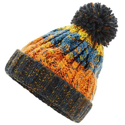 Pom Pom Winter Muts Oranje - Kinder