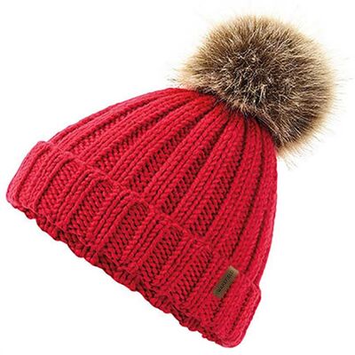 Snowflake Winter Hat Red - Kids