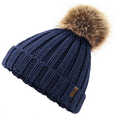 Cappello invernale fiocco di neve Blu - Bambini