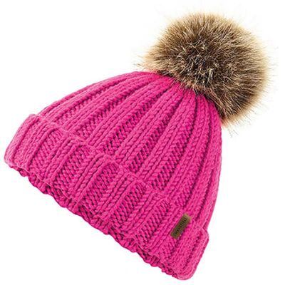 Snowflake Winter Hat Pink - Kids