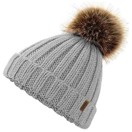 Snowflake Winter Hat Grey - Kids