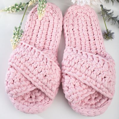 Women's slippers Pink sugared almond