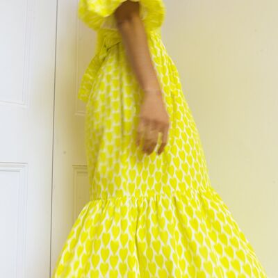 Betsy Dress in Yellow Heart