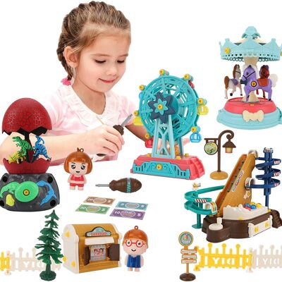 Parque de atracciones juguetes de construcción para niños