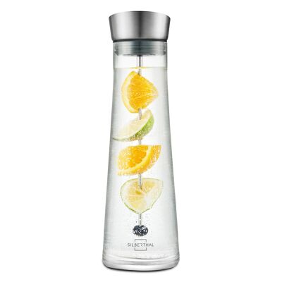 Caraffa d'acqua con spiedino per frutta o verdura - 1 litro