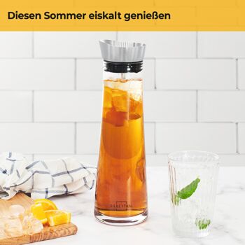 Carafe à eau avec brochette pour fruits ou légumes - 1 litre 8