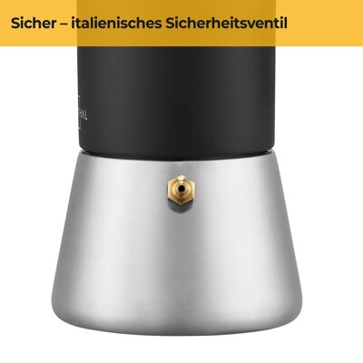 Macchina per caffè espresso con cappuccinatore - set base cappuccino