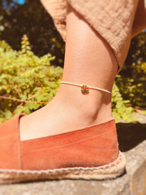 Boho Beachy Wax Cord Anklet - Charm Anklet