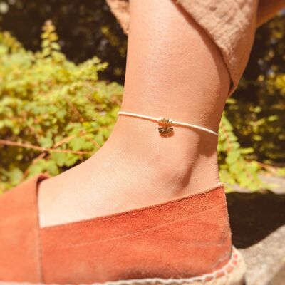 Boho Beachy Wax Cord Anklet - Charm Anklet