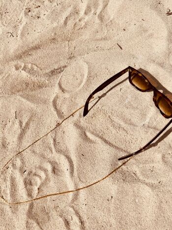 Collier de lanière de lunettes de soleil - Collier de lunettes de soleil en or 5